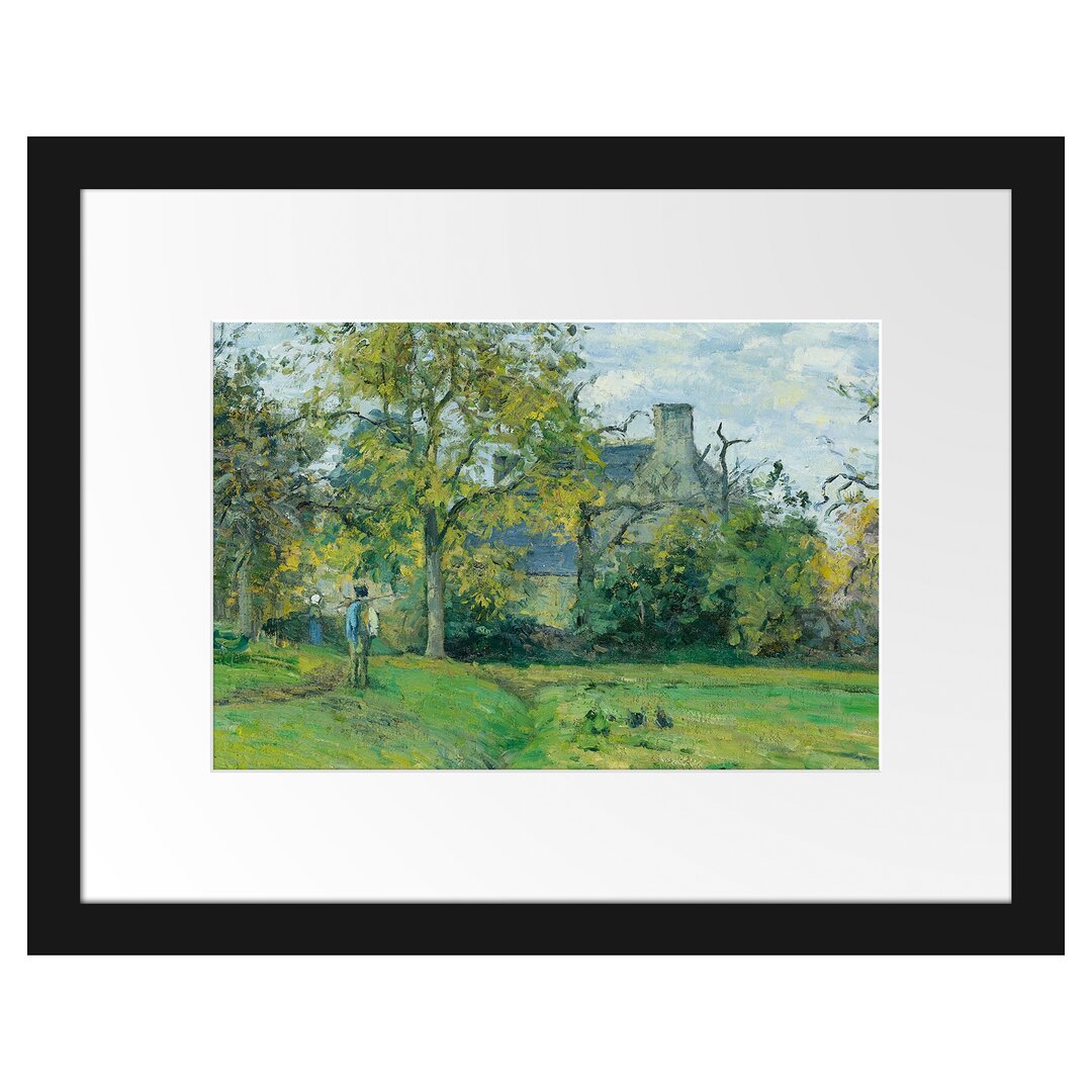 Gerahmter Kunstdruck La Maison De Piette À Montfoucault von Camille Pissarro