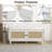 Bohemian Rattan Storage Bench with Cushion Seat Wooden Shoe Cabinet Bench for Entryway Hallway-2135780350