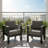 2-Pack 28" All-Weather Metal Patio Armchairs With Thick Cushions-31126702-31126700