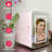 Frigidaire 15 Can/10 Liter Beauty Lighted Mirror Mini Personal Fridge Cooler, Pink-116797371