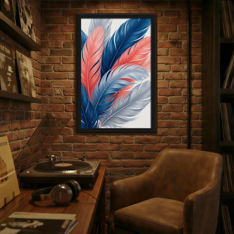 Plantes et fleurs à plumes aux couleurs vibrantes et aux textures douces, H 16 po x l 24 po