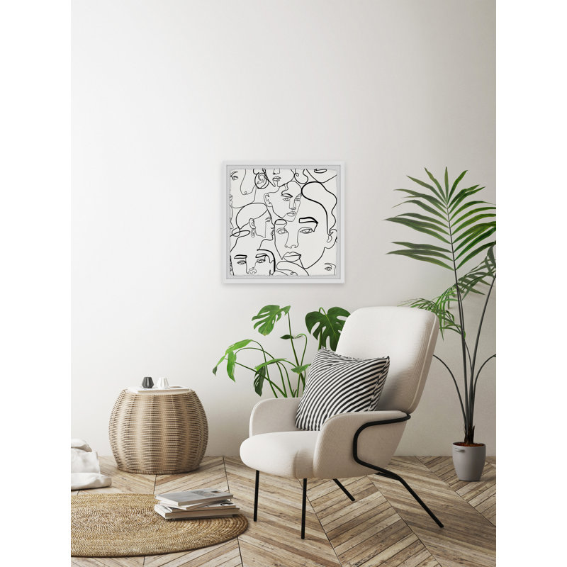 Bare Face by Marmont Hill - Single Picture Frame Print, 30cm H x 30cm W x 3.81cm D