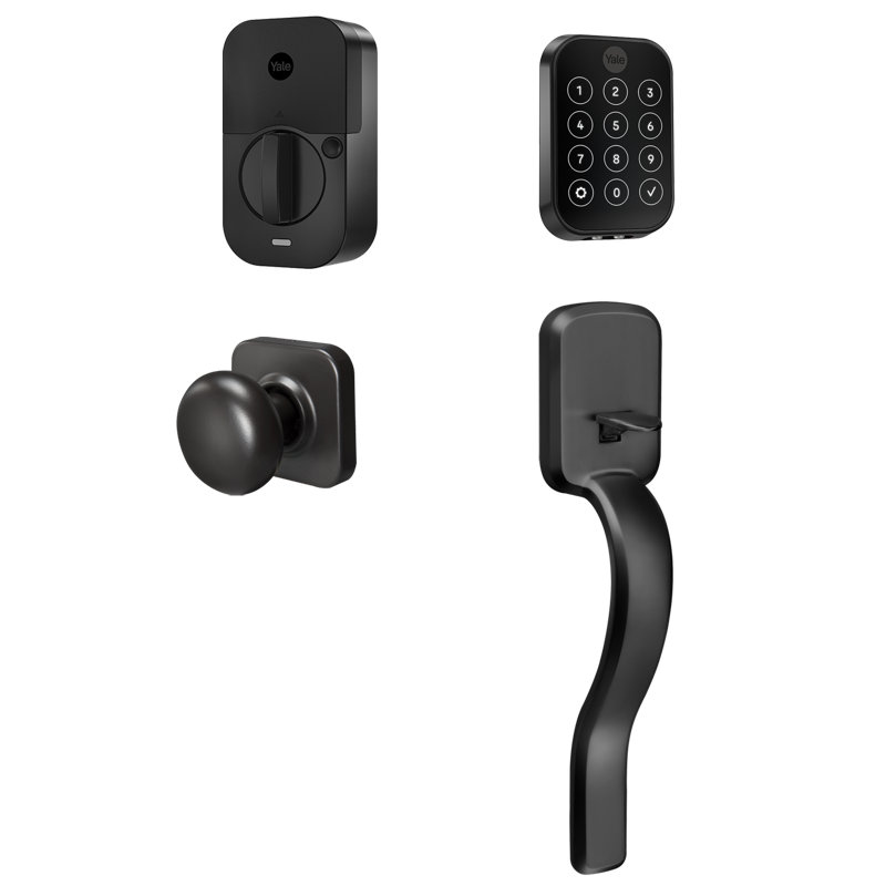 Satin Nickel Wi-Fi Bluetooth Electronic Deadbolt with Touchscreen Keypad
