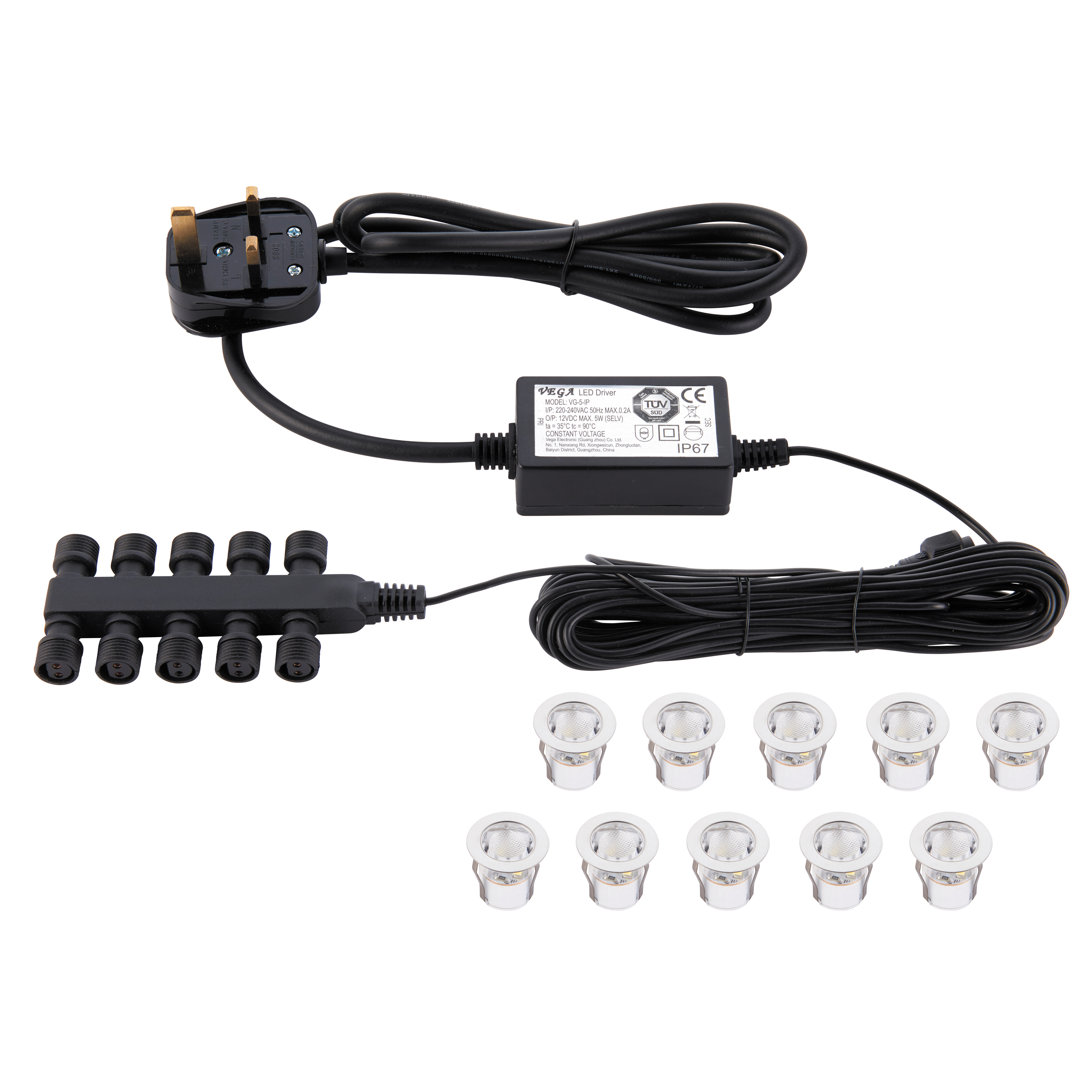 Tylersburg Low Voltage Plug-in Integrated LED Deck Light