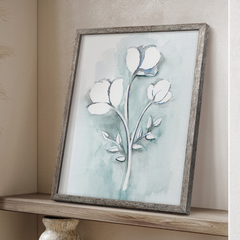 «Bohemian Blue III», reproduction encadrée - bois massif 48178, H 30 po x l 24 po