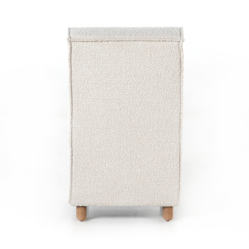 Hobson Upholstered Parsons Chair in Cream