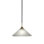 Luminaire suspendu à tige Averyon Paramount, fini nickel brossé avec verre de 12 po