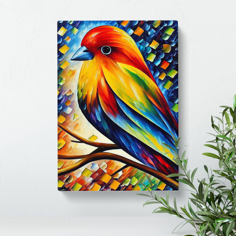 Lone Bird No.1 - Wrapped Canvas, 76cm H x 50cm W x 3cm D