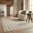 Rug Branch Hunter 8' x 10' (7'10" x 10') Cream/Beige Geometric Indoor Area Rug, Contemporary, Low Pile, Stain-Resistant Carpet - Living Room, Bedroom, Dining Room, and Kitchen-1603868474