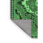 Tapis lavables à la machine traditionnel vert émeraude 3786-561612416