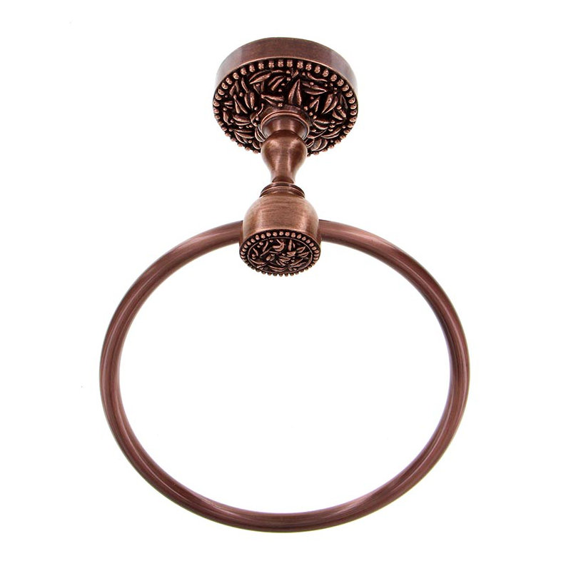 San Michele Towel Ring, Antique Copper