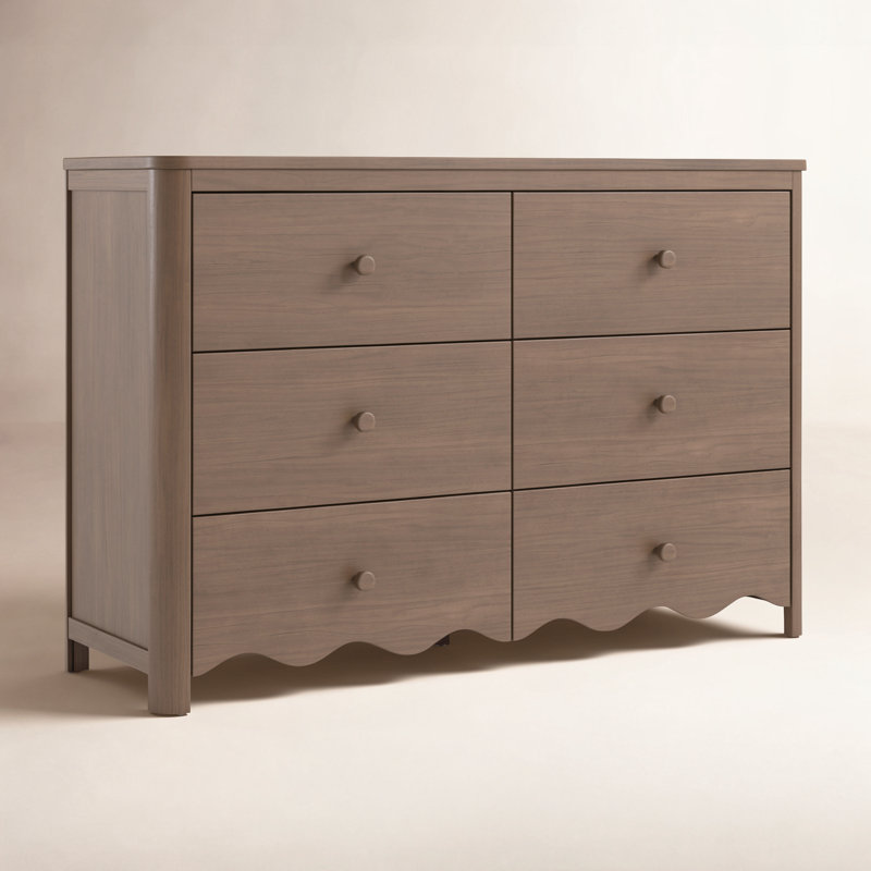Casablanca 6-Drawer Double Dresser, Hazelnut