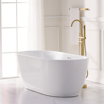 67'' x 31.5'' Freestanding Acrylic Bathtub