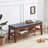 Shoe Bench Entryway Bench, End Of Bed, Bench Tufted Padded Seat With Solid Wood Shelf For Living Room