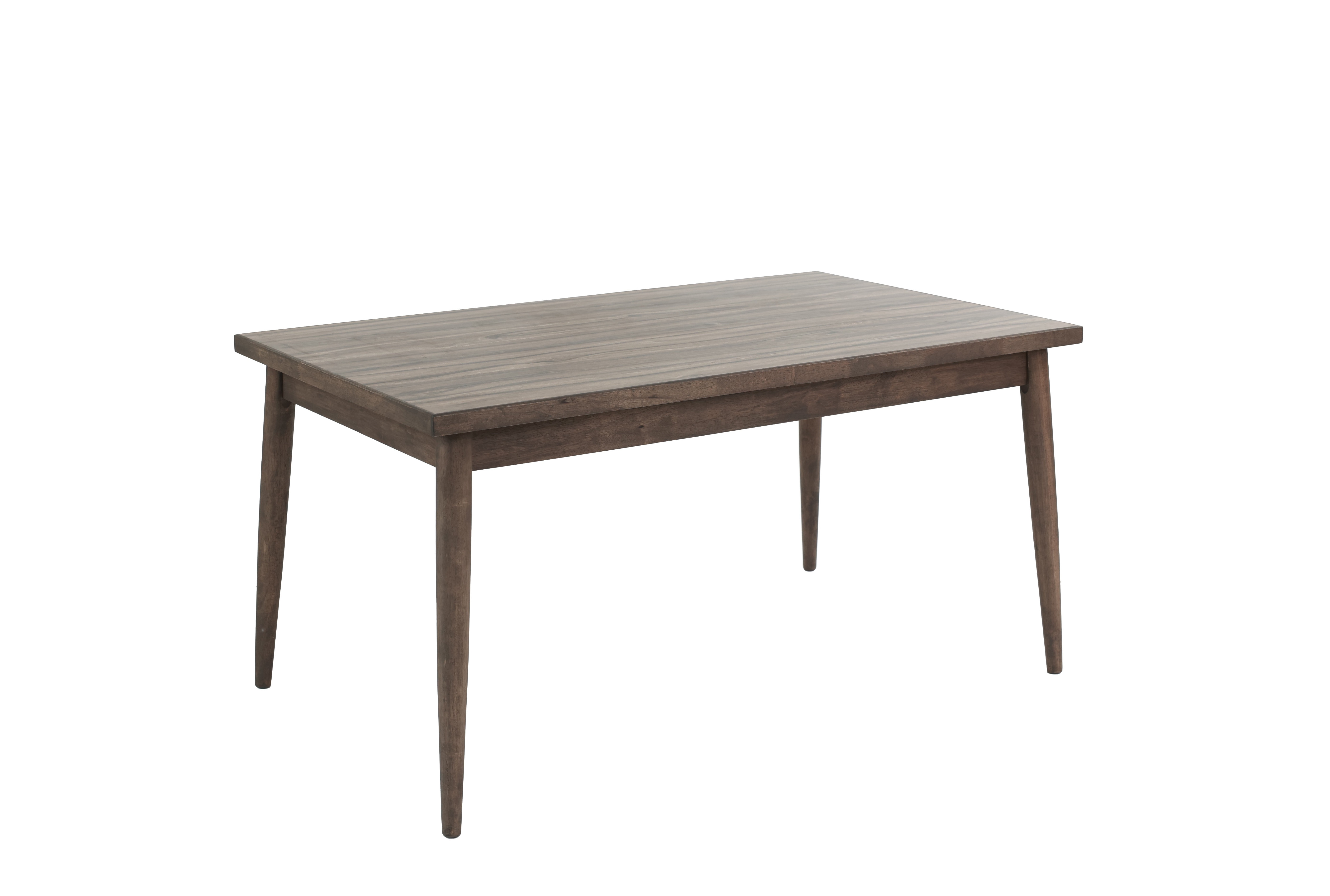 George Oliver Contemporary Walnut Solid Wood Rectangular Dining Table ...