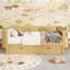 Wood Platform Bed for Kids, Low Profile Bed with Safety Rails and Sturdy Construction-1056338671-1056338668