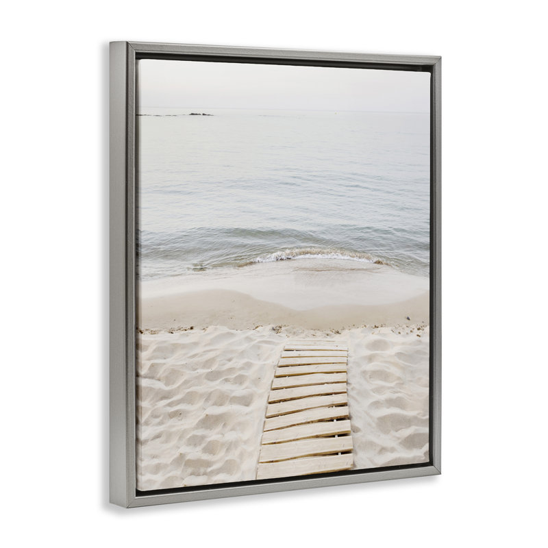 Cadre flottant pour planches Beachy, Cadre flottant gris lustré, H 21 po x l 17 po