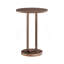 Table d'appoint ronde avec piédestal ovale unique