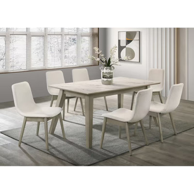 Dorri Grey Oak 7-Piece Dining Room Set
