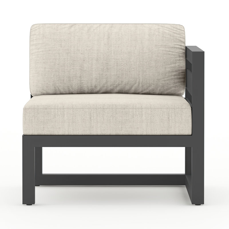 Avion Patio Chair with Sunbrella Cushions, Slate, Cast Silver Sunbrella®