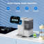 Filtration à 6 étapes pour purificateur d'eau de comptoir avec stérilisation et reminéralisation aux rayons UV sans installation, purificateur d'eau de comptoir à écran tactile Smart TDS sans installation, distribution d'eau quantifiée pour véhicule personnel