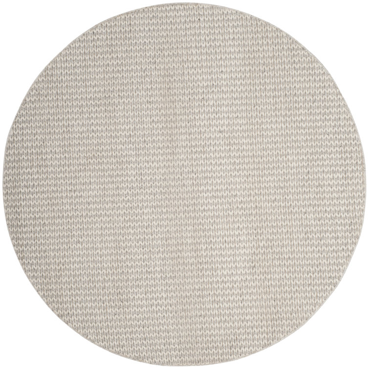 Hand-Tufted Ivory/Silver Area Rug