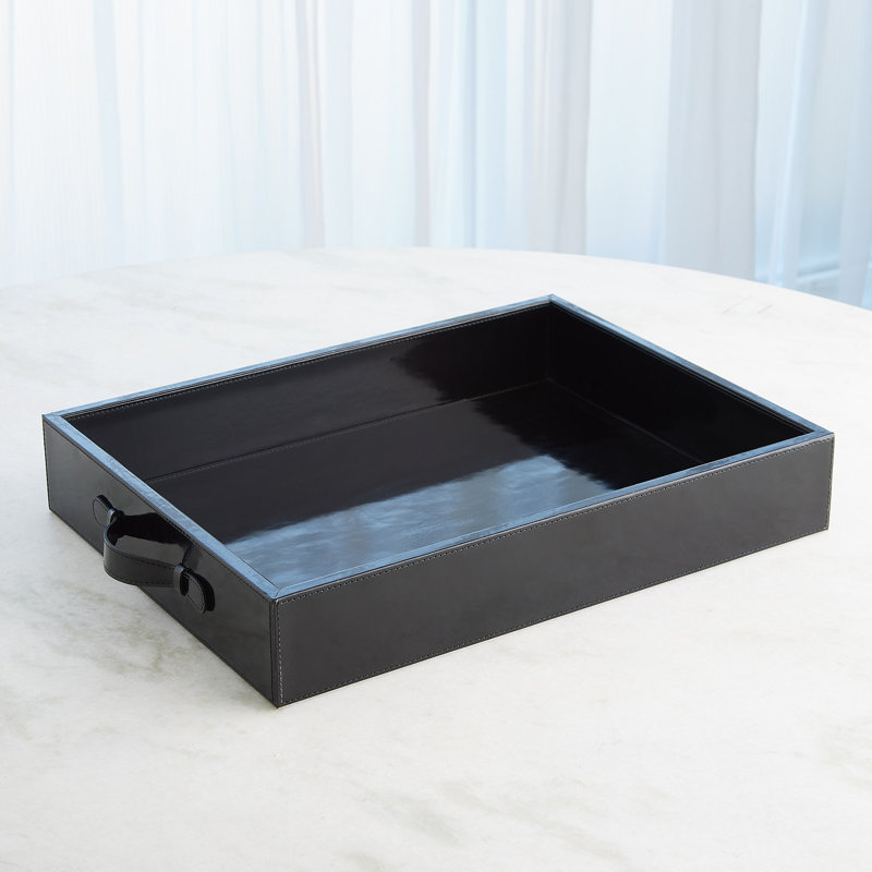 Decorative Tray, 3.75"H x 22"W x 16.5"D