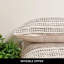 Housse de coussin rayée en mélange de coton