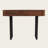 Solid Wood Entryway Table with Fluted Design, Retro Minimalist Console with Storage and Metal Legs-424070103