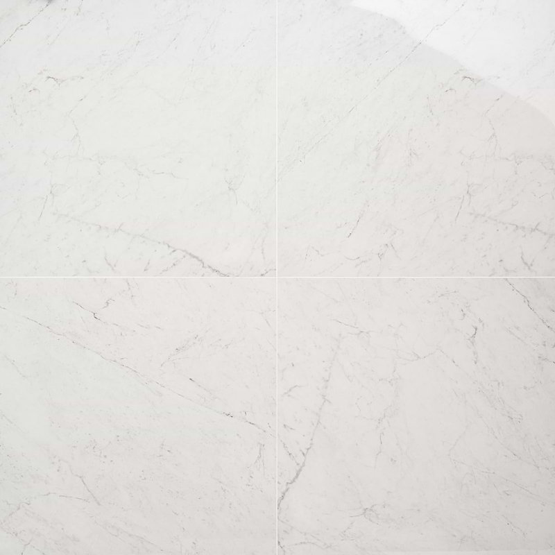Dreamstone 24X24 Polished Porcelain Tile, Carrara Giola Polished