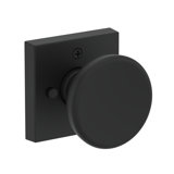 Solvang Privacy Knob with Contemporary Square Rose in Venetian Bronze