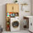 Over The Toilet Rattan Storage Cabinet