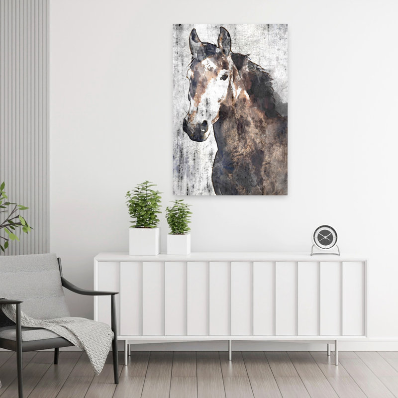 Portrait de cheval II, H 36 po x l 24 po