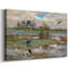 Cranes in the Marsh-Bruno Liljefors-Gallery Wrapped Canvas-1893-1917014398
