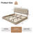 Bensu Platform Bed Frame, Cloud Collection with Boucle Upholstery & Rounded Headboard, Thickened Footboard-1372066170-1364679769