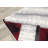 Clotene Geometric Red White Area Rug