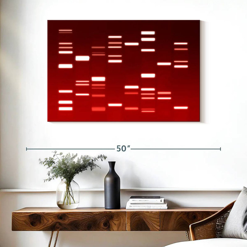 Keiri DNA Red, 26" H x 39" W