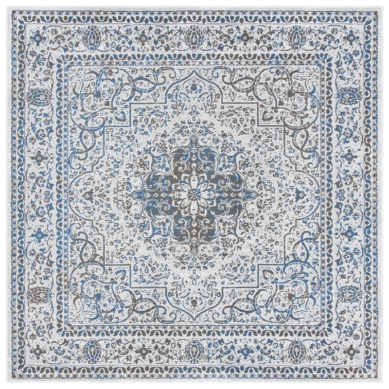 Wynnfield Performance Oriental Rug, Square 6'7"