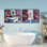 Ensemble de giclée encadrée 2 pièces Bathroom Design Interiors, design par Annabelle Hall