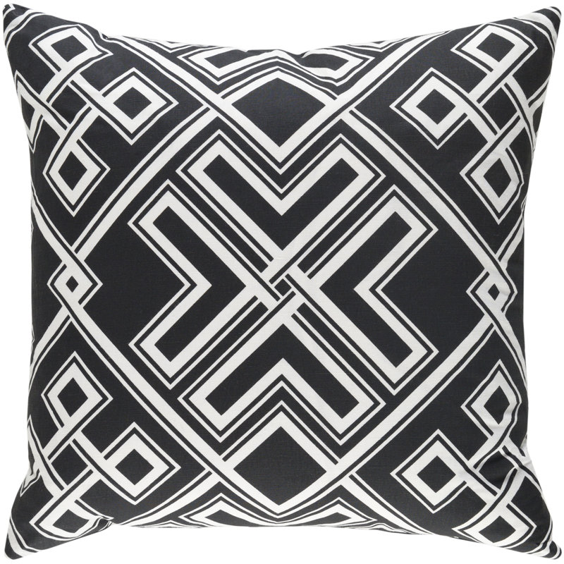 Ethiopia Togo Indoor Throw Pillow Cover, Black/White