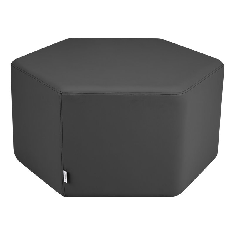 Tabouret hexagonal structuré de Learniture, Noir