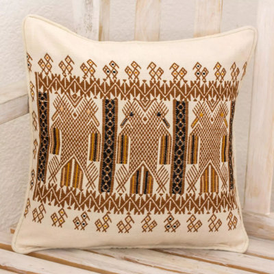 Palembang Geometric Cotton Reversible Pillow Cover