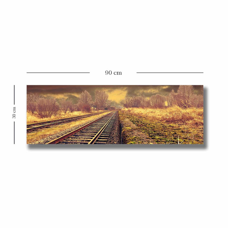Superbe peinture sur toile décorative, 11,8 po x 35,4 po | 100% toile de daim, cadre avec cadre 100% bois (épaisseur: 1,1 pouce) | Parfait pour la décoration intérieure, l'esthétique moderne et l'art mural unique