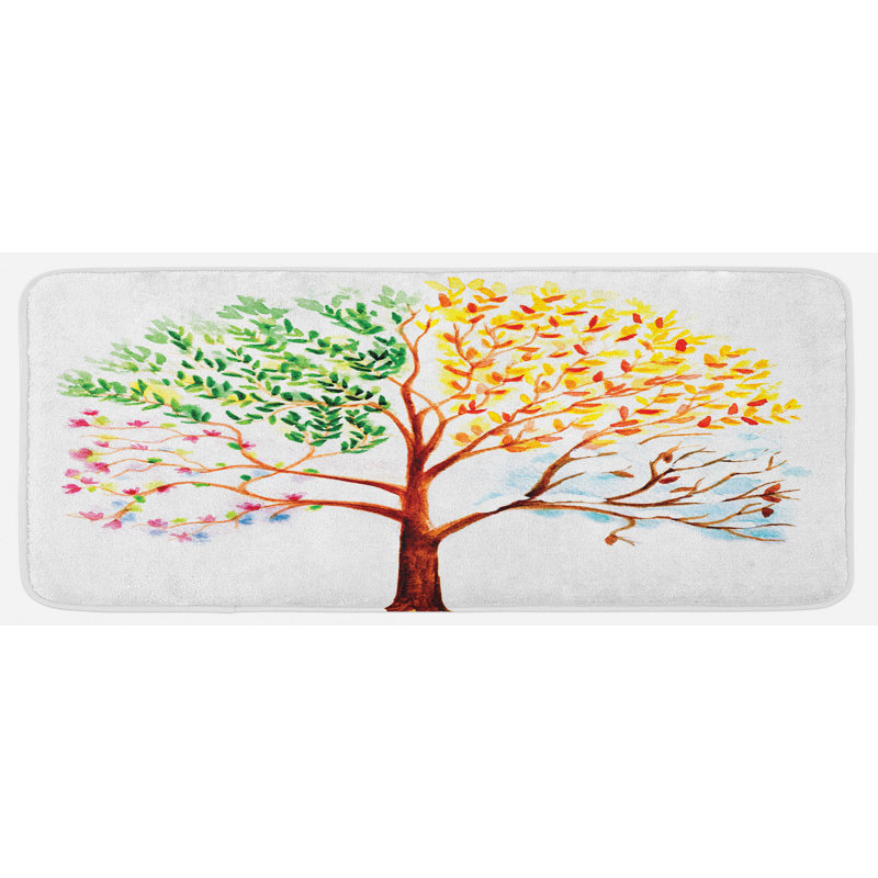 Tapis de cuisine multicolore