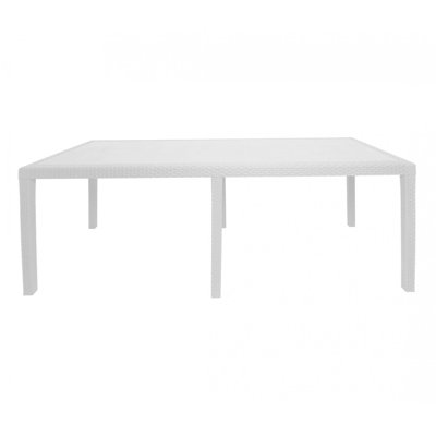 Outdoor Table Roma, Rectangular Extendable Dining Table, Rattan Effect Garden Table, 150X90H72 Cm