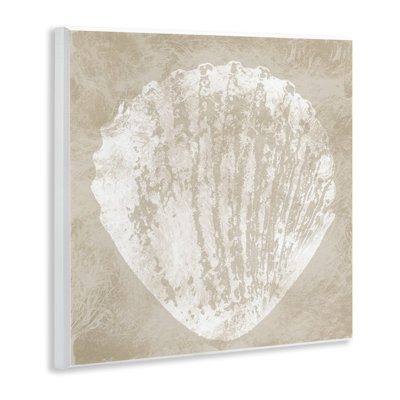 Rustic Distressed Seashell Wall Plaque Art by Carol Robinson