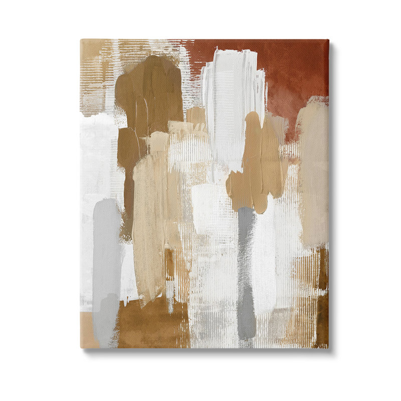 «Natural Hues Brush Strokes» par Amber Sterling, H 36 po x l 48 po