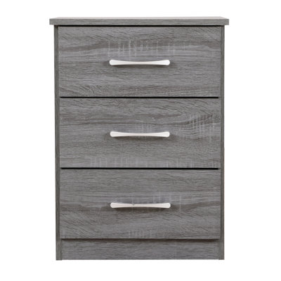 Table de chevet chic gris