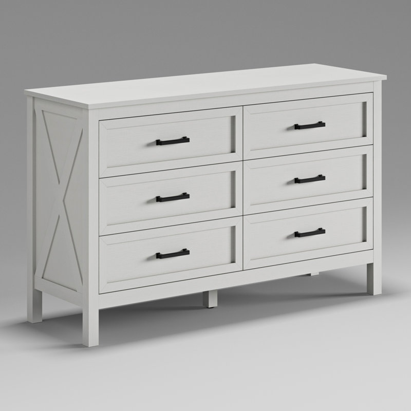 47'' W 6 - Drawer Dresser, White