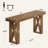 39.37'' Counter Height Pub Table With Wooden X-shaped  Frame